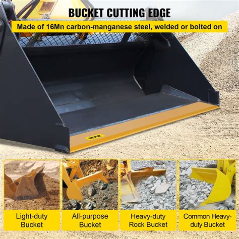 skid steer bucket cutting edge metal|bobcat cutting edge size chart.